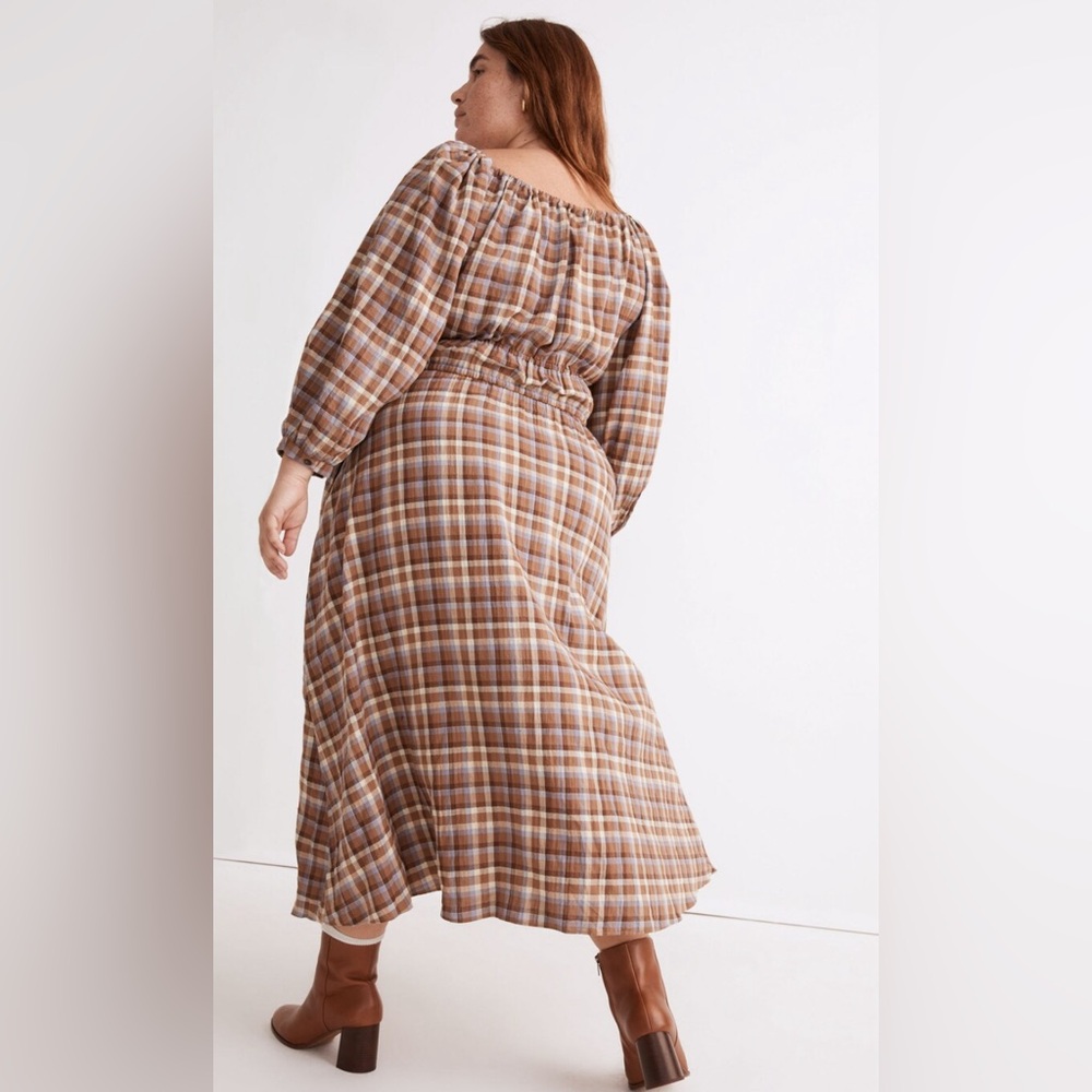 Madewell Plus Gauze Sophia Midi Cotton Dress 1X
